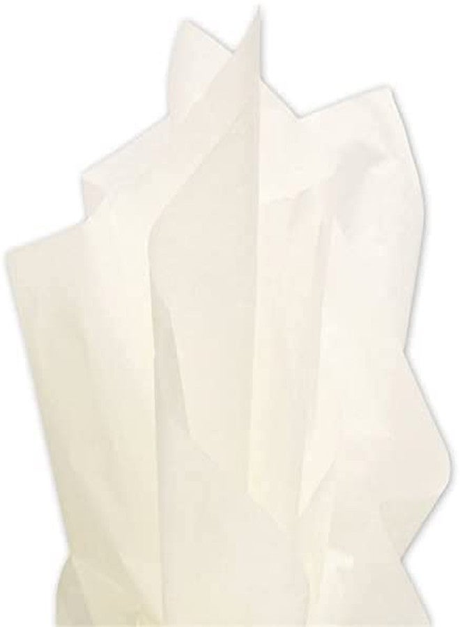 Just Flowers 24x28 Inch Non Woven Cream Paper for Bouquet Wrapping & Gift Packing (15 Sheets) - Image 1